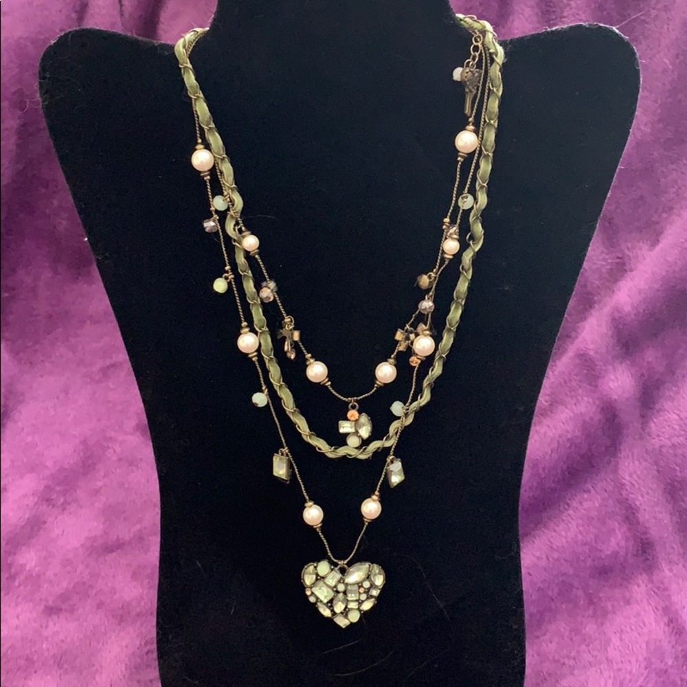 Premier Designs Multi layered necklace, 10”